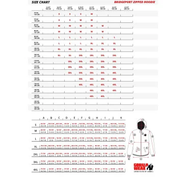 Bridgeport Zipped Hoodie - Gorilla Wear