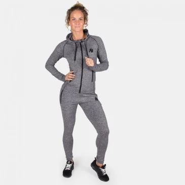 Shawnee Zipped Hoodie - Mixed Gray - Gorilla Wear
