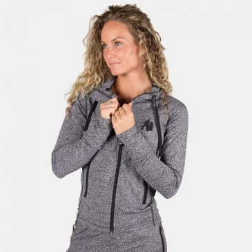 Shawnee Zipped Hoodie - Mixed Gray - Gorilla Wear