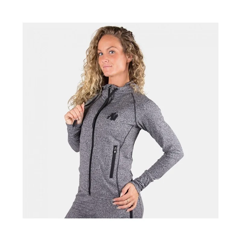 Shawnee Zipped Hoodie - Mixed Gray - Gorilla Wear