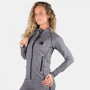 Shawnee Zipped Hoodie - Mixed Gray - Gorilla Wear