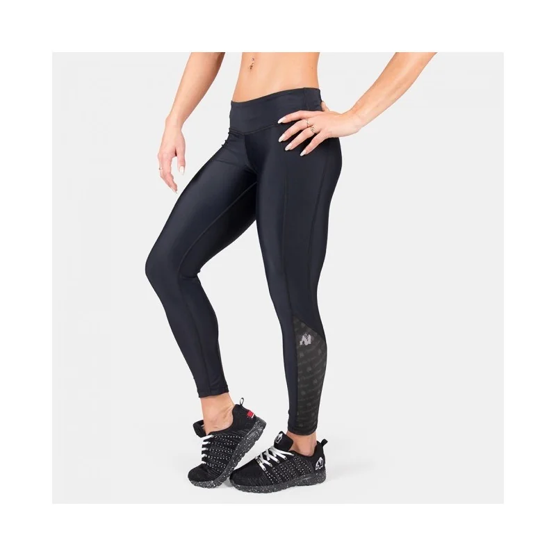 Carlin Compression Tight - Black Black - Gorilla Wear