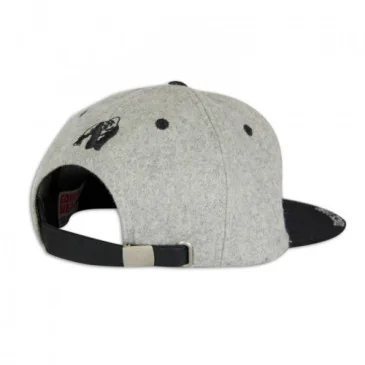 Soft Text Flat Brim (Gray) - Gorilla Wear