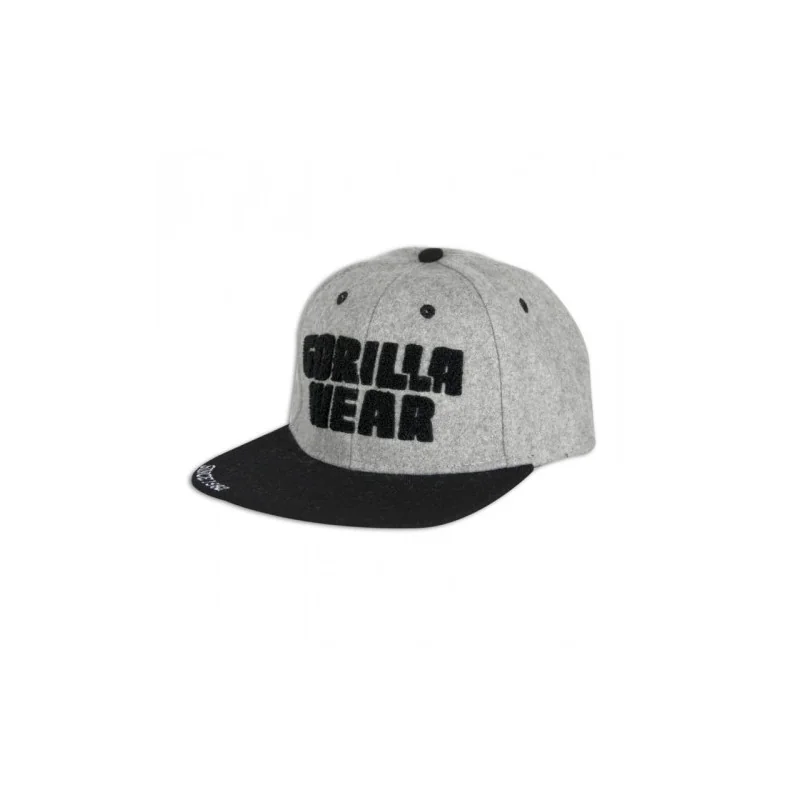 Soft Text Flat Brim (Gray) - Gorilla Wear