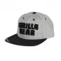 Soft Text Flat Brim (Gray) - Gorilla Wear