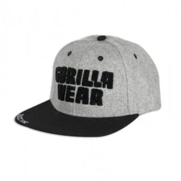 Soft Text Flat Brim (Gray) - Gorilla Wear