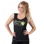 Odessa Cross Back Tank Top (Black/Neon Lime) - Gorilla Wear
