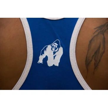 Logo Stringer Tank Top Black - Gorilla Wear