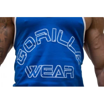 Logo Stringer Tank Top Black - Gorilla Wear
