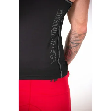 Kenwood Tank Top - Black/Silver - Gorilla Wear