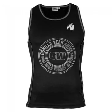 Kenwood Tank Top - Black/Silver - Gorilla Wear