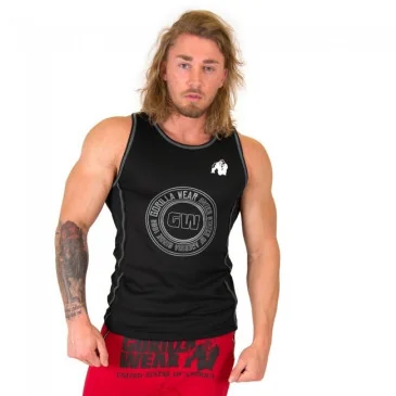 Kenwood Tank Top - Black/Silver - Gorilla Wear