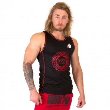 Kenwood Tank Top - Black/Silver - Gorilla Wear