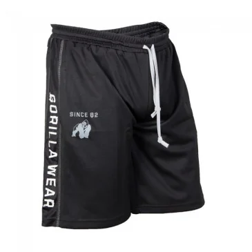 Functional Mesh Shorts Black/White - Gorilla Wear