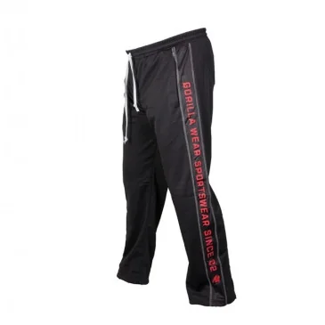 Functional Mesh Pants (Black/Red) - Gorilla Wear