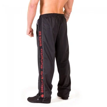 Functional Mesh Pants (Black/Red) - Gorilla Wear