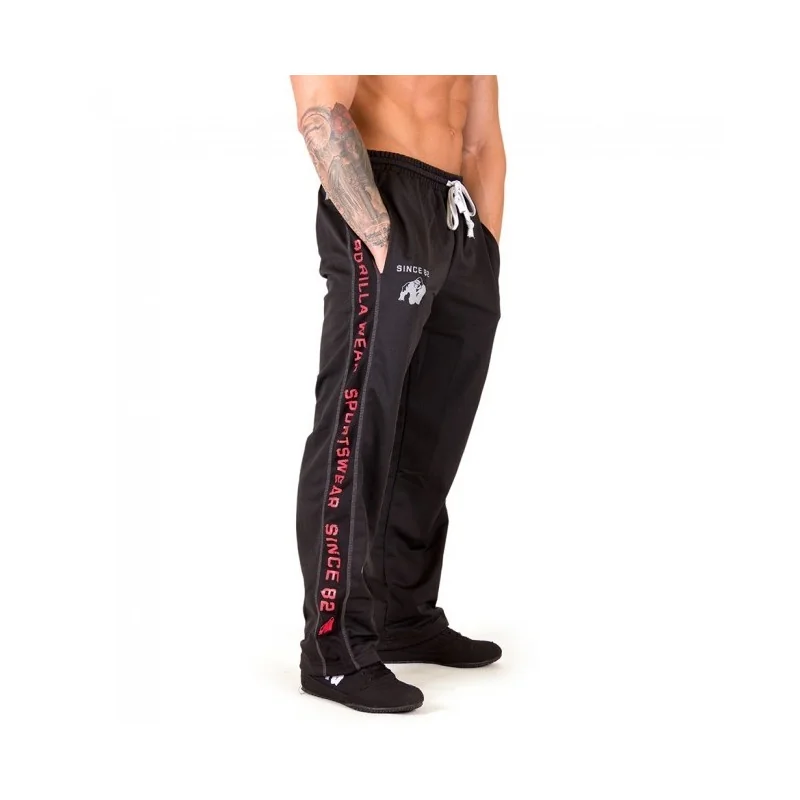 Functional Mesh Pants (Black/Red) - Gorilla Wear Functional Mesh Pants (Black/Red) - Gorilla Wear