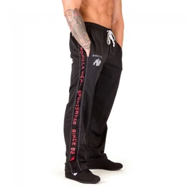 Functional Mesh Pants (Black/Red) - Gorilla Wear