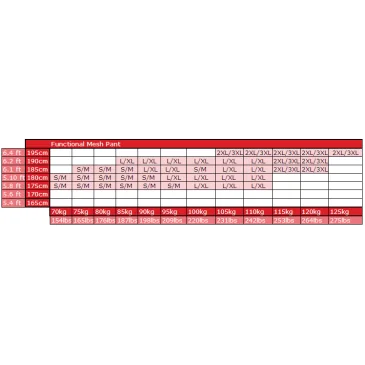 Functional Mesh Pants (Black/Red) - Gorilla Wear