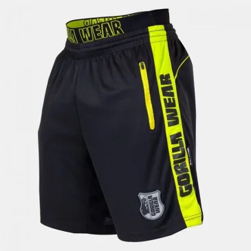 Shelby Shorts (Black/Neon Lime) - Gorilla Wear