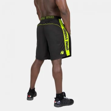 Shelby Shorts (Black/Neon Lime) - Gorilla Wear