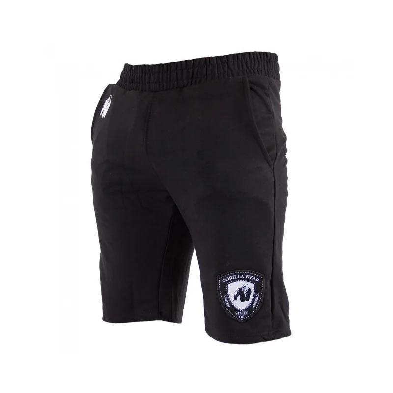 Los Angeles Sweat Shorts - Black - Gorilla Wear