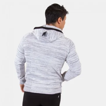 Keno zipped hoodie Black Gray - Gorilla Wear