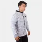 Keno zipped hoodie White Black - Gorilla Wear