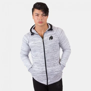Keno zipped hoodie Black Gray - Gorilla Wear