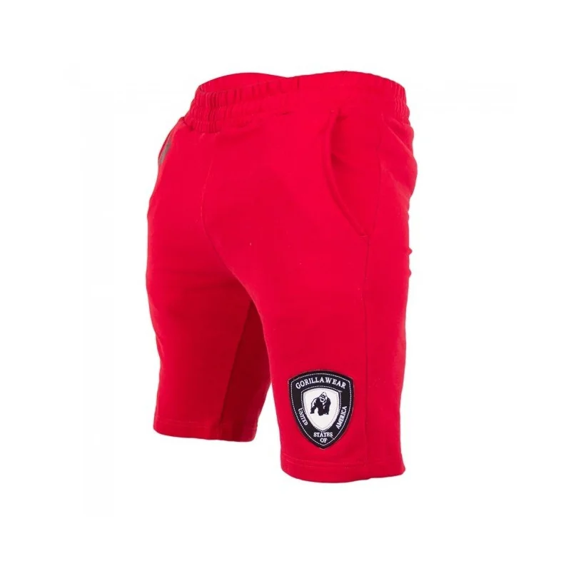 Los Angeles Sweat Shorts - Red - Gorilla Wear