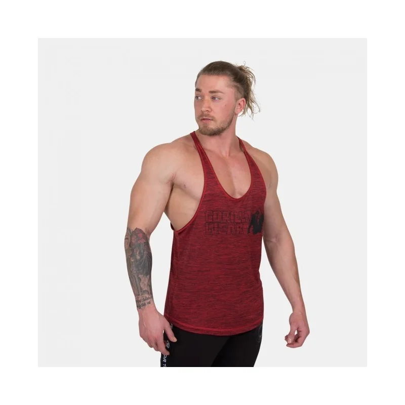 Austin Tank Top - Red/Black - Gorilla Wear