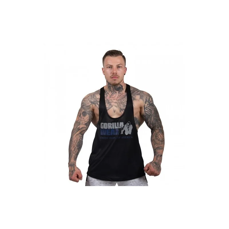 Nashville Tank Top - Navy Blue - Gorilla Wear