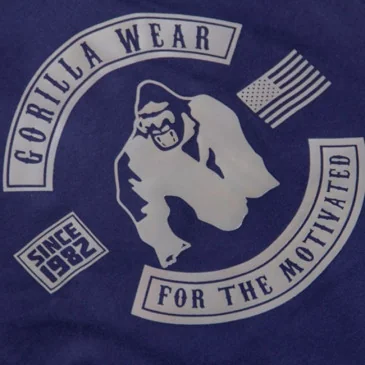 Lawrence Hooded Tank Top - Navy Blue - Gorilla Wear