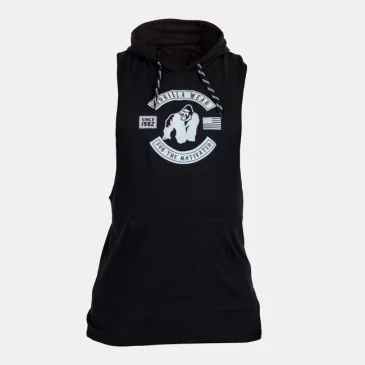 Lawrence Hooded Tank Top - Navy Blue - Gorilla Wear