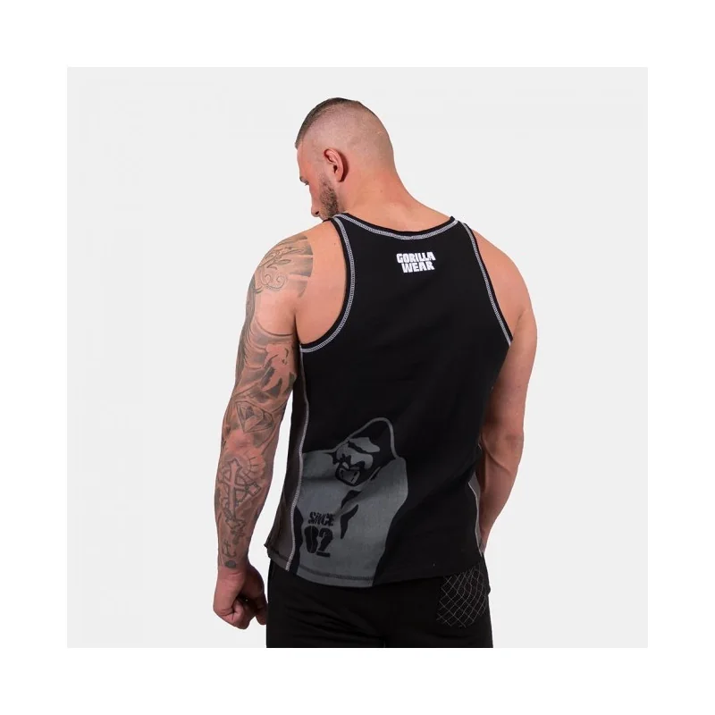 Dunellen Tank Top Grey/Black - Gorilla Wear