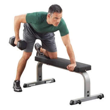 Banc plat droit simple compact flat bench GFB350 de Body-Solid pas cher - Nutriwellness