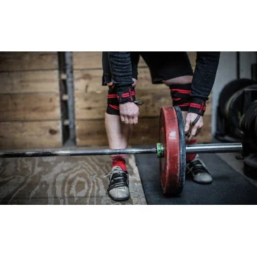 Red Line Wrist Wraps Black/Red d'Harbinger pas cher - Nutriwellness