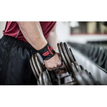 Red Line Wrist Wraps Black/Red d'Harbinger pas cher - Nutriwellness