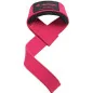 Womens Padded Cotton Lifting Straps Pink - Harbinger Womens Padded Cotton Lifting Straps Pink - Harbinger
