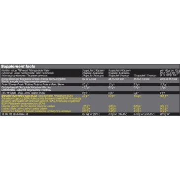 BCAA Mega Caps 1100 Olimp Sport Nutrition pas cher - Nutriwellness