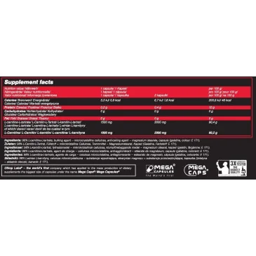 L-Carnitine 1500 Exteme Mega Caps d'Olimp Sport Nutrition