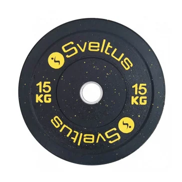 Disque olympique bumper 15 kg x1 de Sveltus pas cher - Nutriwellness