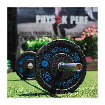 Disque olympique bumper 20 kg x1 de Sveltus pas cher - Nutriwellness