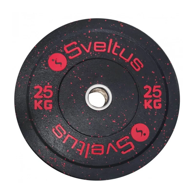 Disque olympique bumper 25 kg x1 - Sveltus
