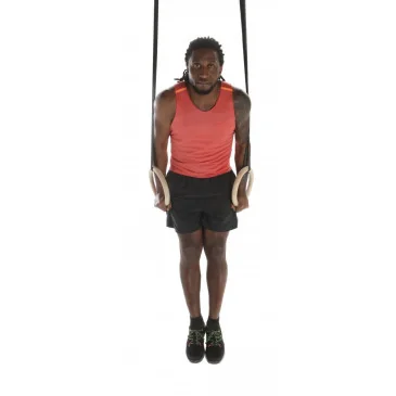 Anneau gymnastique bois x2 de Sveltus pas cher - Nutriwellness