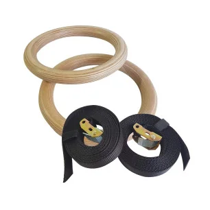 Anneau gymnastique bois x2 de Sveltus pas cher - Nutriwellness