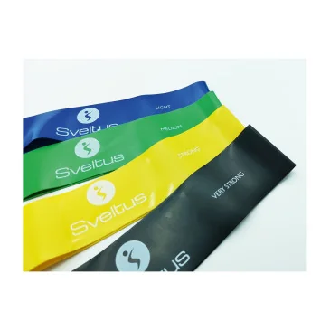 Set de 4 bandes latex aérobic de Sveltus pas cher - Nutriwellness