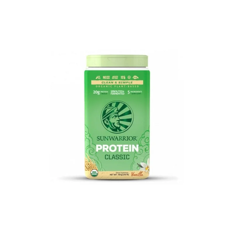 Classic Protein Riz Vanille (750g) - SUNWARRIOR Classic Protein Riz Vanille (750g) - SUNWARRIOR