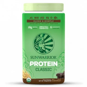 Classic Protéine Riz Chocolat (750g) de SUNWARRIOR - Nutriwellness