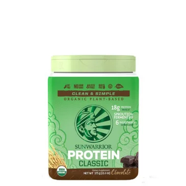 Classic Protéine Riz Chocolat (375g) de SUNWARRIOR - Nutriwellness
